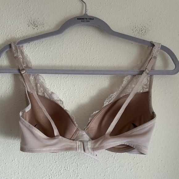 Thirdlove 24/7 All Day Pink Nude Lace Plunge Uplift Bra 32 D - Picture 4 of 5